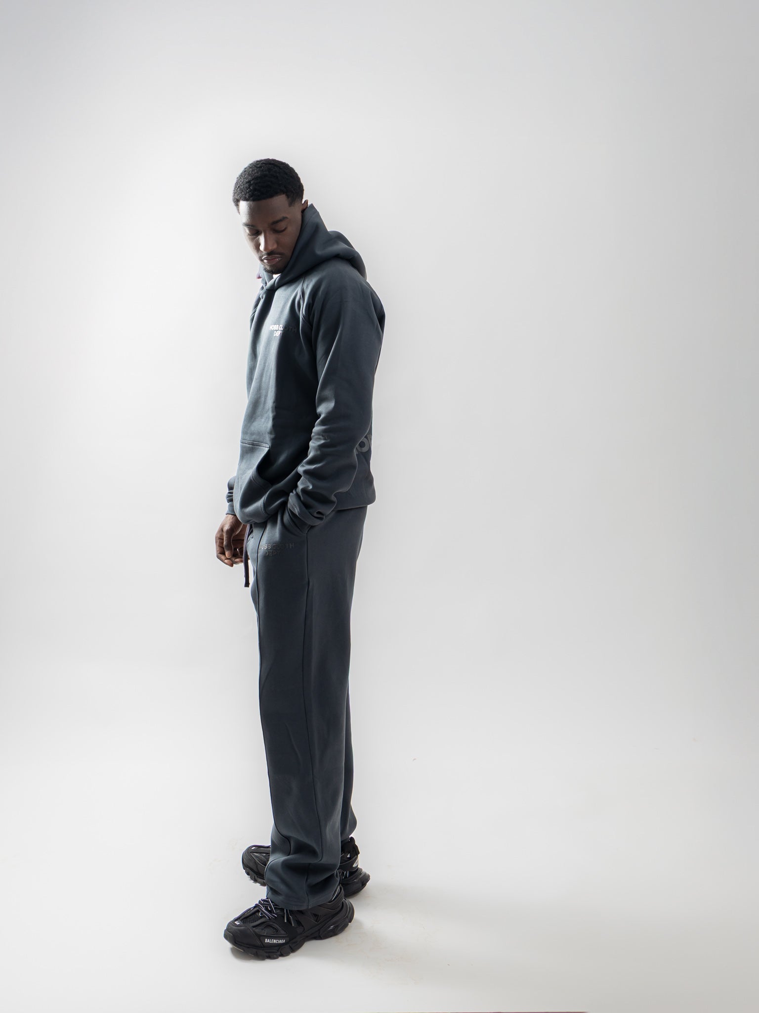 Petrol Grey Oversized Tracksuit