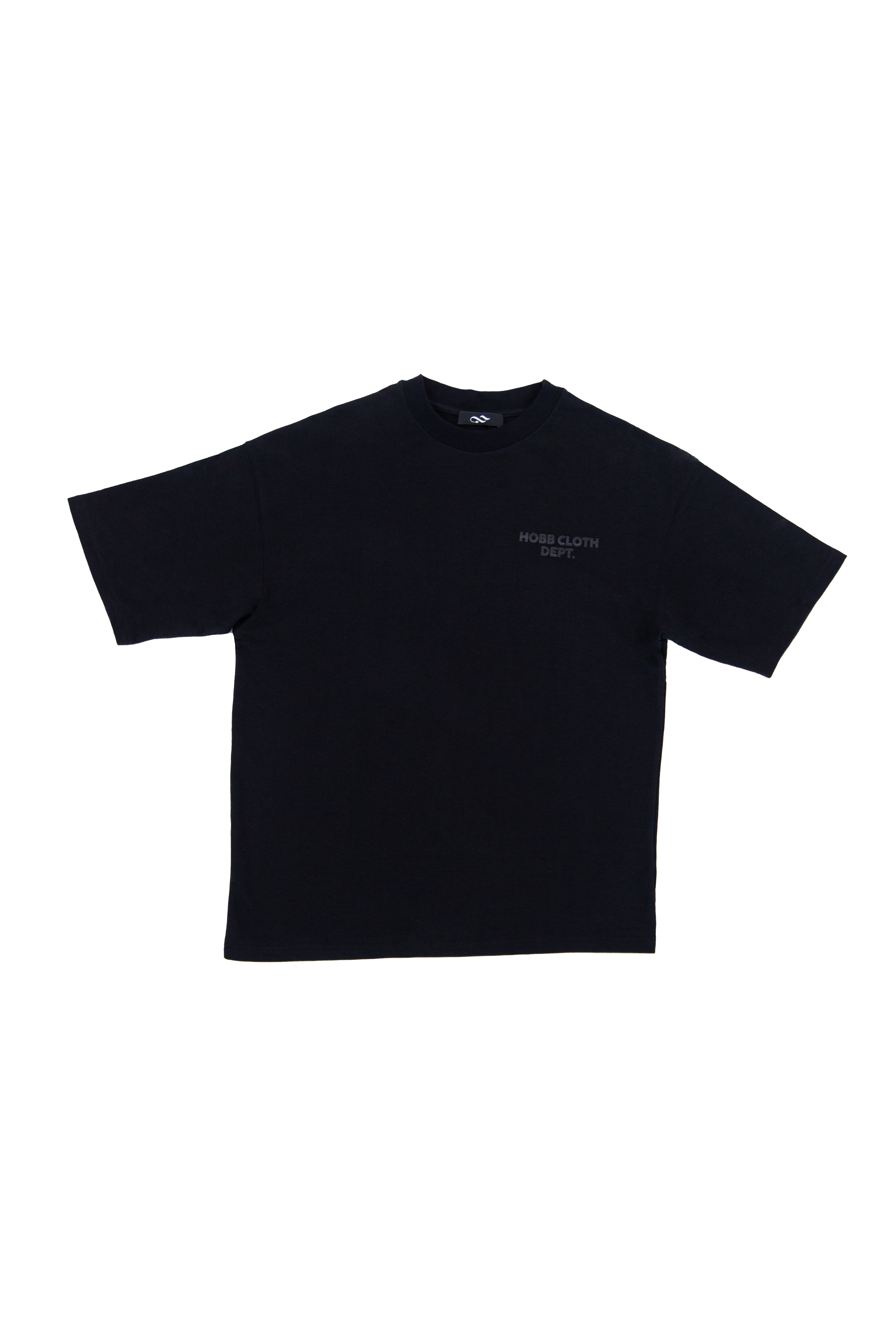 Black Cropped Oversized T-Shirt