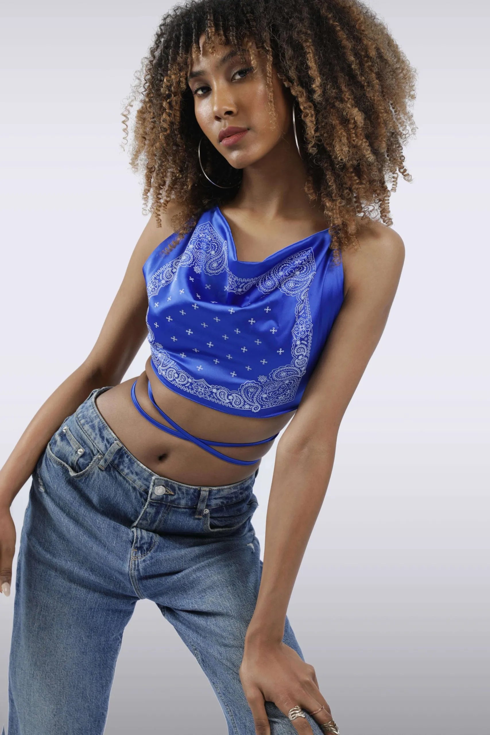 Bandana Crop Top - HOBB CLOTHING