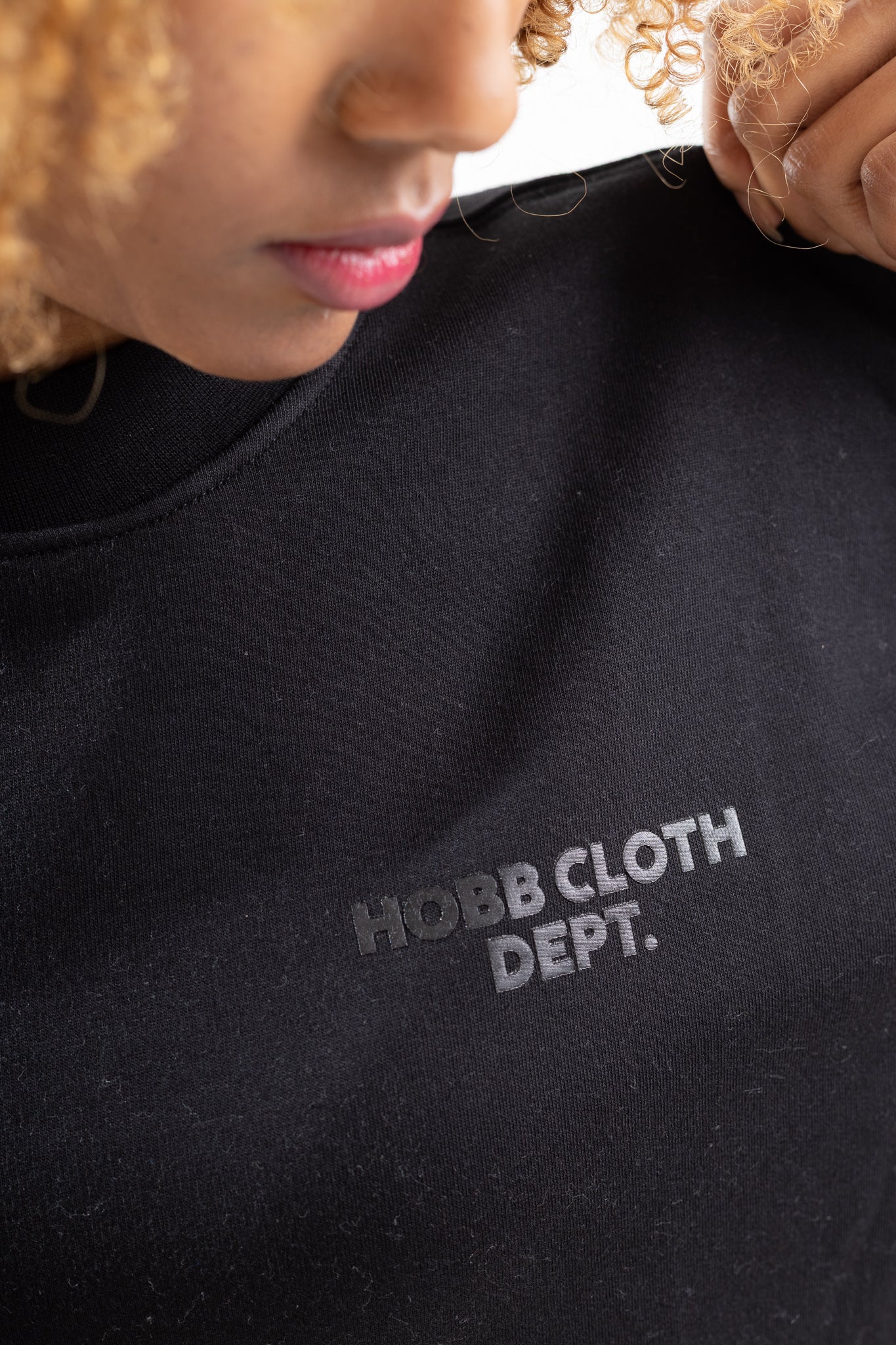 Black Oversized Crewneck