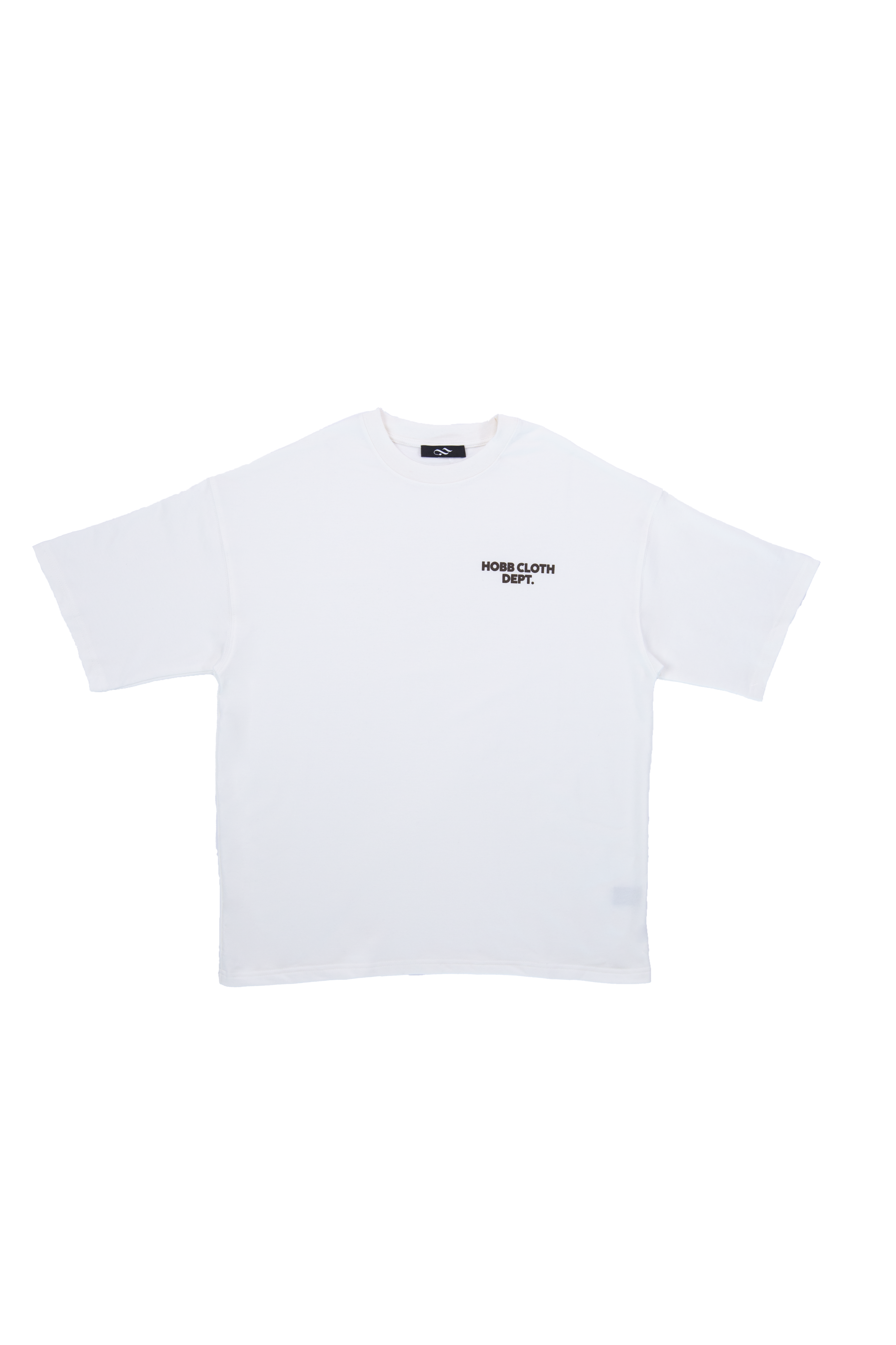 White Cropped Oversized T-Shirt
